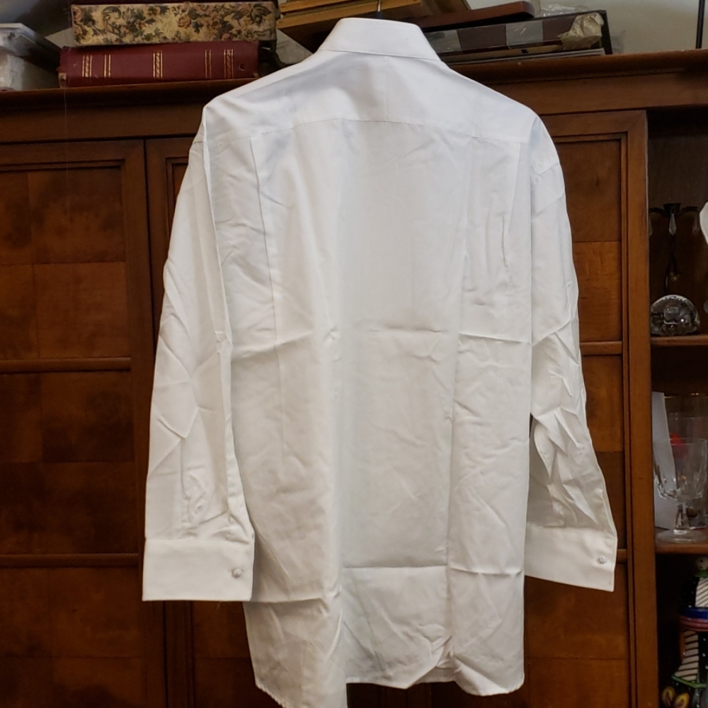 Gitman Gold Pinpoint Collar Dress Shirt SZ 18 34 - Picture 7 of 8